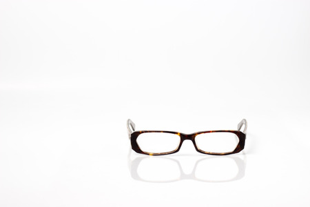 camo glasses with clear lens isolatedの写真素材