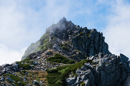 kiso mountain range mount hokendakeの写真素材