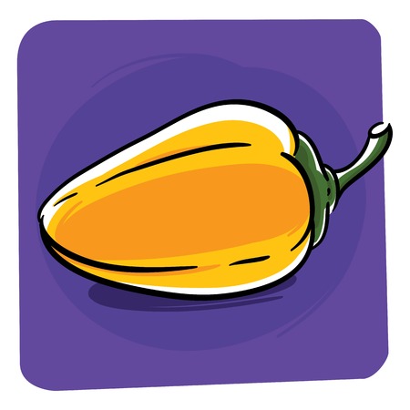 Yellow Bell Pepperのイラスト素材