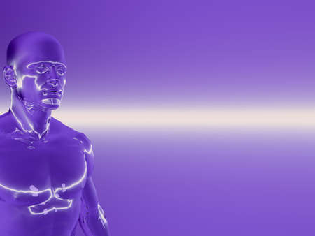 Abstract human body - 3d sceneの写真素材