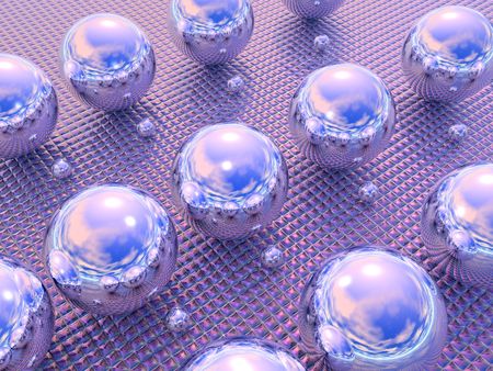 Abstract 3D composition - ball set on glass surface.More in my portfolio.