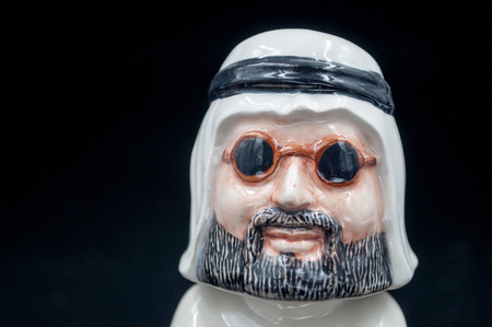 Middle East dolls with Arab robesの写真素材