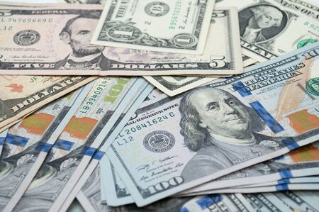 The whole picture of the dollarの写真素材