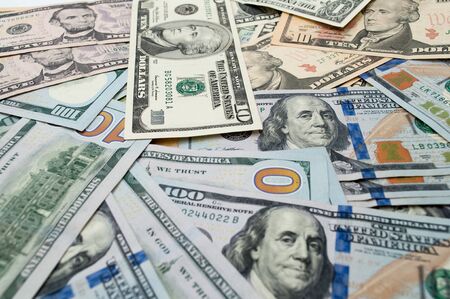 The whole picture of the dollarの写真素材