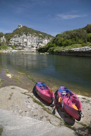 Ardèche Gorges. Franceの写真素材