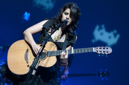 Katie Melua at Birmingham Symphony Hall in Birmingham on 27 April 2011 のeditorial素材