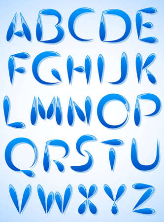 fun colorful alphabet letters and numbers vector illustrationのイラスト素材