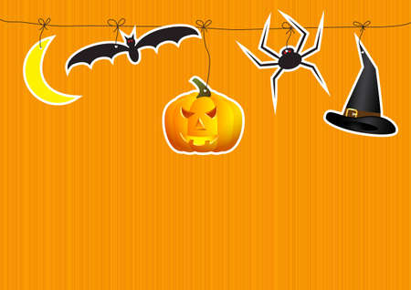 greeting card for Halloween のイラスト素材