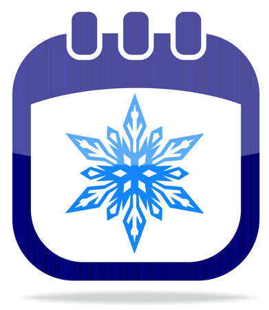 icon in the form of a calendar for Christmasのイラスト素材