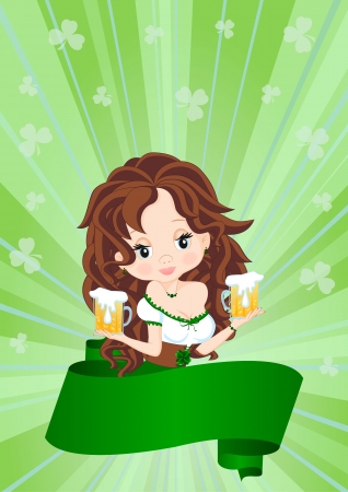 Greeting card for the holiday St. Patrick's Dayのイラスト素材