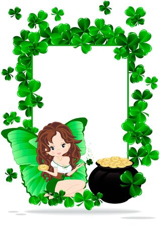 Greeting card for the holiday St  Patrickのイラスト素材