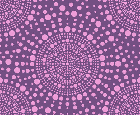 seamless patterns of colored circlesの写真素材
