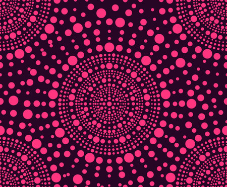 seamless patterns of colored circlesの写真素材