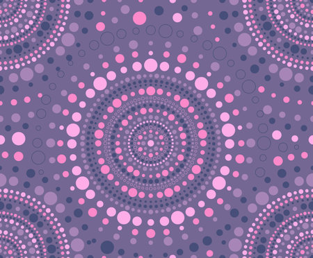 seamless patterns of colored circlesの写真素材
