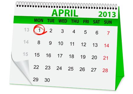 icon in the form of a calendar for the day foolのイラスト素材