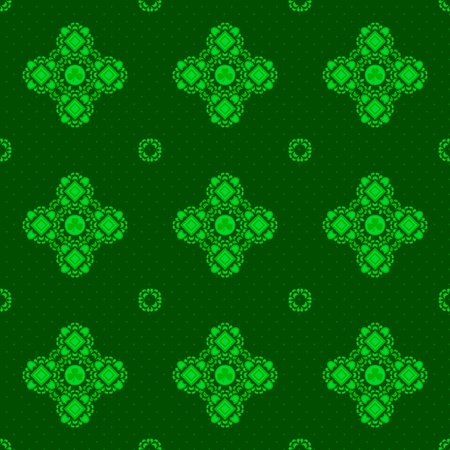 seamless ornament St. Patrick's Day with cloverのイラスト素材