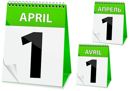 icon in the form of a calendar for the day foolのイラスト素材