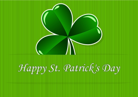 Greeting Card St. Patrick's Day with cloverのイラスト素材