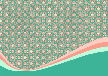 background with small floral elements and place for textのイラスト素材