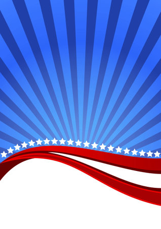 American background for Independence Day on July 4のイラスト素材