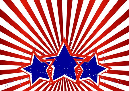 American background for Independence Day on July 4のイラスト素材