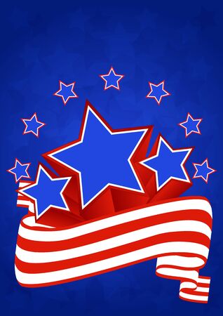 American background for Independence Day on July 4のイラスト素材