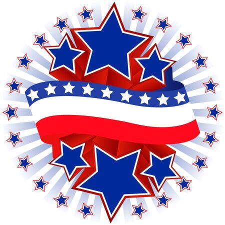 American background for Independence Day on July 4のイラスト素材
