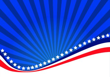 American background for Independence Day on July 4のイラスト素材