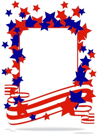 American background for Independence Day on July 4のイラスト素材