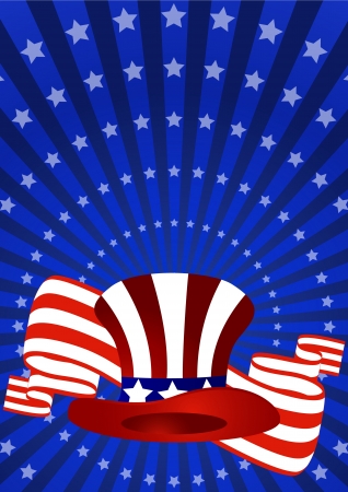 American background for Independence Day on July 4のイラスト素材