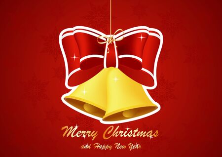 Greeting card for Christmas and New Yearのイラスト素材