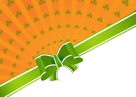 Greeting Card St. Patrick's Day with cloverのイラスト素材