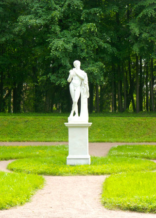 statue on postomente in the open airの写真素材