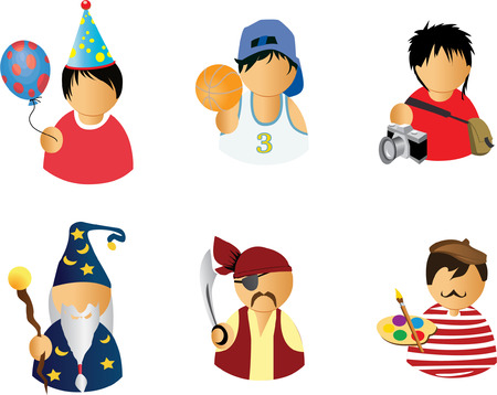 Avatar icons のイラスト素材