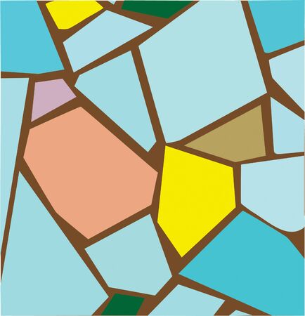 Beautiful colorful mosaic. illustration のイラスト素材
