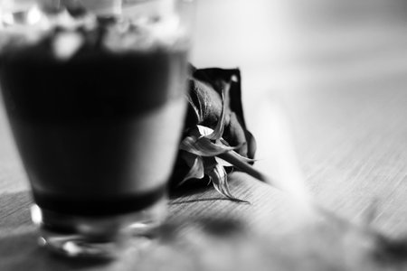 Sweet and black loveの写真素材