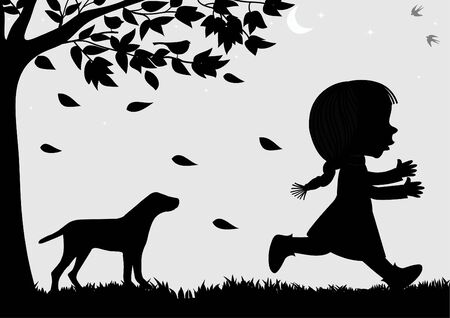 Little girlのイラスト素材