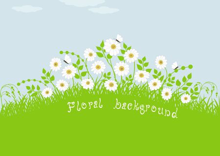 Floral backgroundのイラスト素材