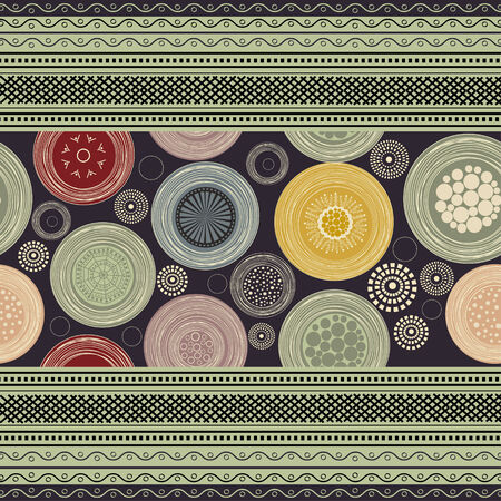 Ornamental colorful abstract patternのイラスト素材