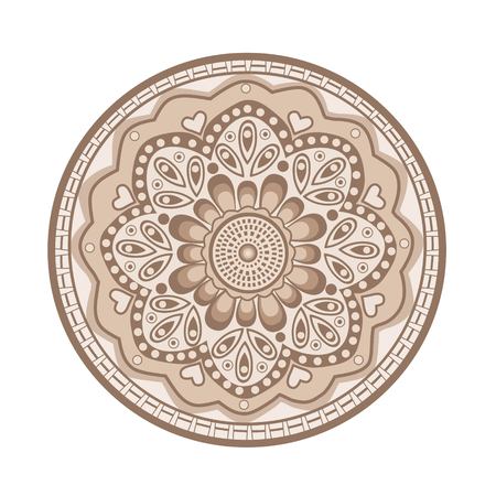 Mandala.  Oriental pattern.のイラスト素材