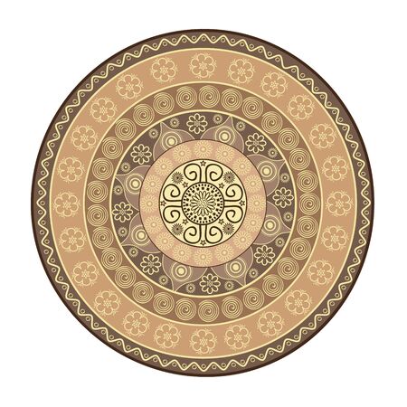 Mandala.  Oriental pattern.のイラスト素材