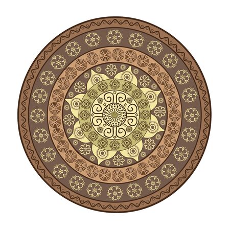 Mandala.  Oriental pattern.のイラスト素材