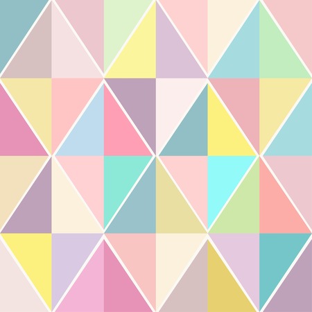 Geometric vector seamless pattern in fashion pastel colorsのイラスト素材