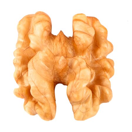 walnut on white background isolated on white background as package design elementの写真素材