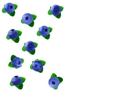 Blueberries and Food Background. Healthy eating. Food photography.の写真素材