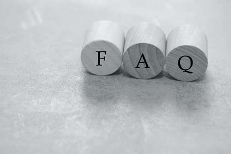 Collection of frequently asked questions on any topic and answers to them.の写真素材