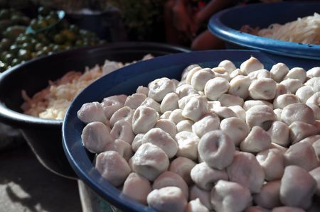 Asia Fish Ball Marketの写真素材