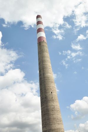 Smokestack Tall Long Dayの写真素材