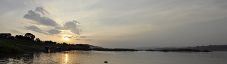 River Mountain Thailand Nature Mekong Sunsetの写真素材