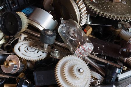 heap of old details filling the frameの写真素材